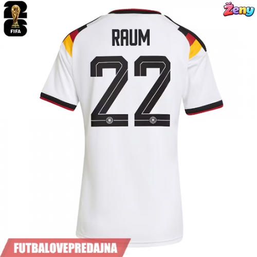 Lacne Ženy Futbalové dres Nemecko David Raum #22 MS 2026 Krátky Rukáv - Domáci